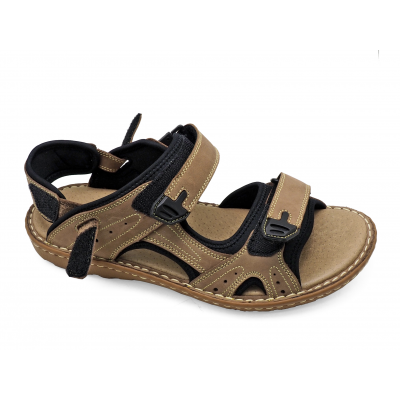 Men Sandals SKA-26 Green Khaki Nubuck